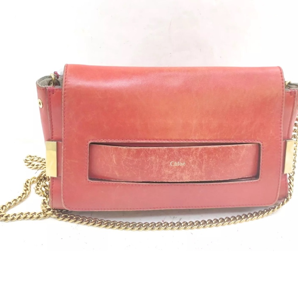 Chloe for Opening Ceremony Red Crossbody Bag with Gold Chain Strap